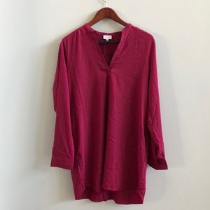 Christin Michaels Long Sleeve Blouse